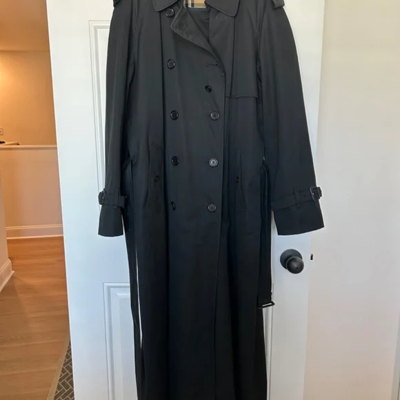 Black Burberry Trench Coat